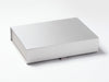 Silver A4 Shallow Luxury Folding Gift Box