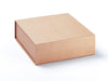 Large Natural Kraft Folding Gift Boxes with Magnetic Snap Shut Closure