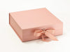 Rose Gold Large Luxury Gift Box Sample with Changeable Ribbon