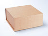 Natural Kraft XL Deep Luxury Folding Gift Box With Magnetic Snap Shut Closure