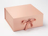 Rose Gold XL Deep Gift Box with Changeable Ribbon Sample