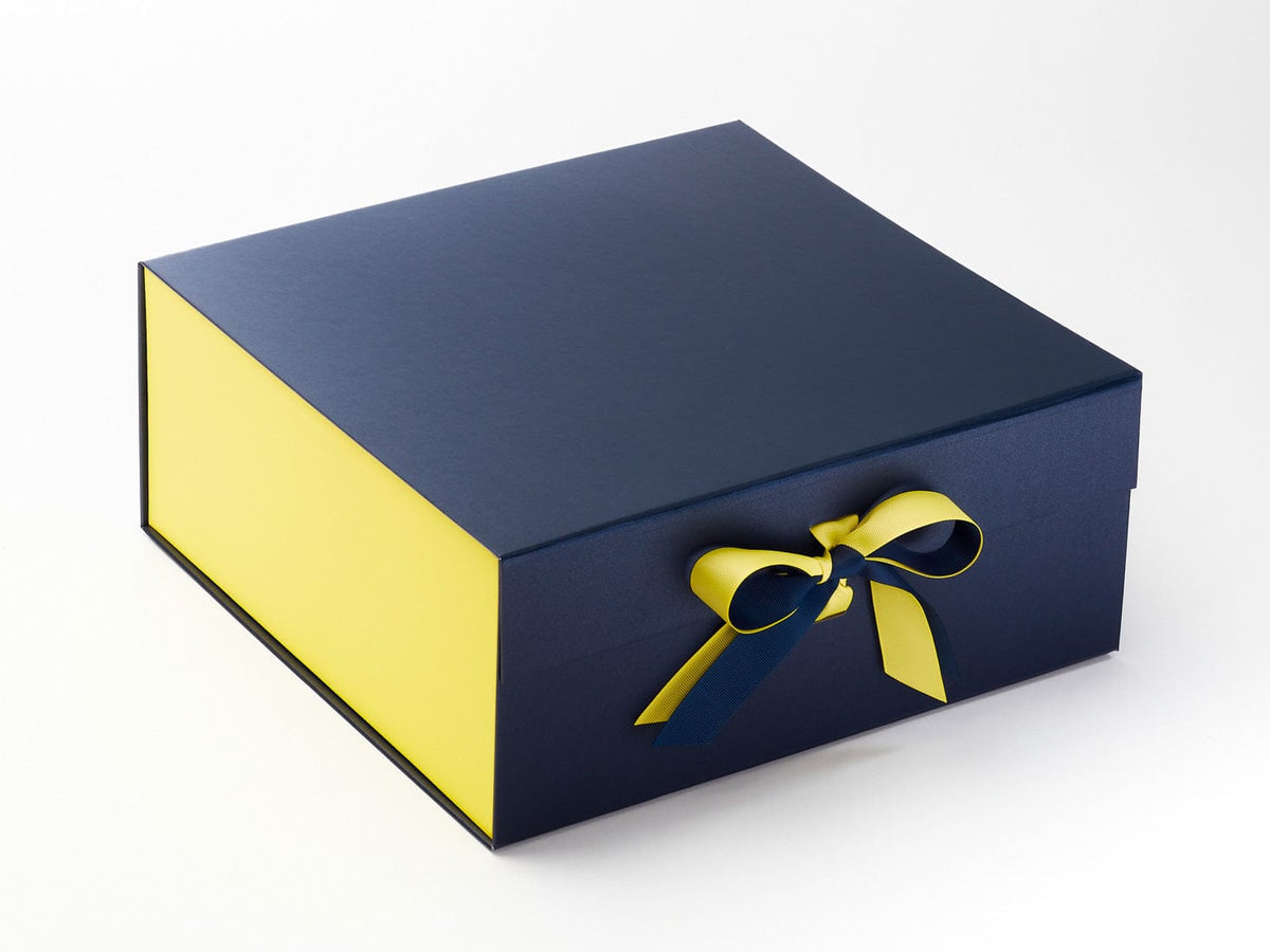 Lemon Yellow Grosgrain Ribbon to fit Foldabox UK Luxury Slot Gift Boxes