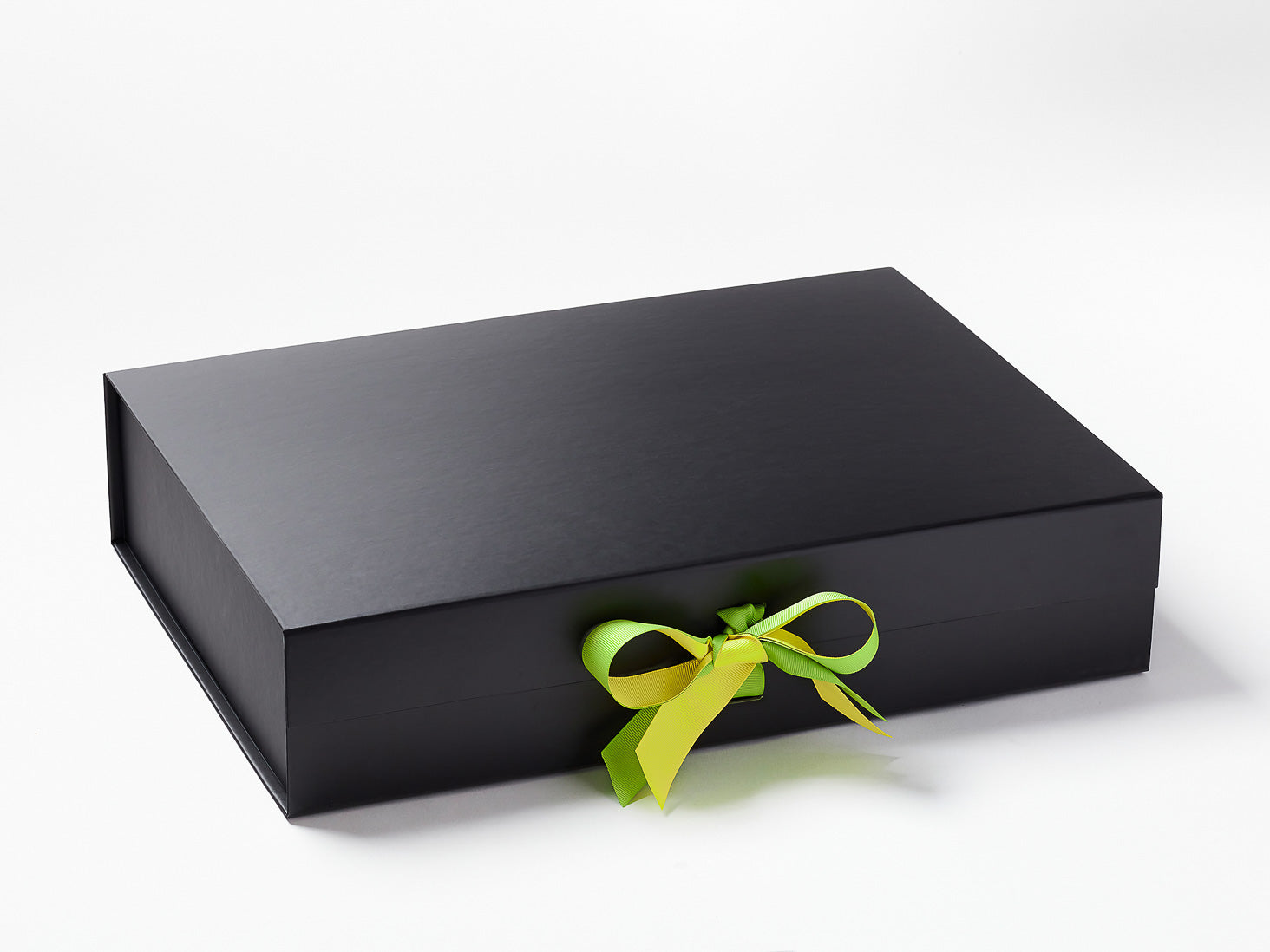 black gift box with lid