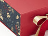 Xmas Pine Cones FAB Sides® Close Up on Red A5 Deep Gift Box