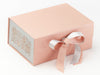 Silver Snowflake FAB Sides® Featured on Rose Gold A5 Deep Gift Box with Silver Sparkle Double Ribbon