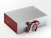 Sample Red Snowflake FAB Sides® Featured on Silver A4 Deep Gift Box