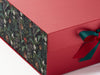 Xmas Mistletoe FAB Sides® Close Up Featured on Red Gift Box