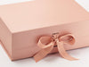 Rose Gold A4 Deep Gift Box with Changeable Ribbon Detail