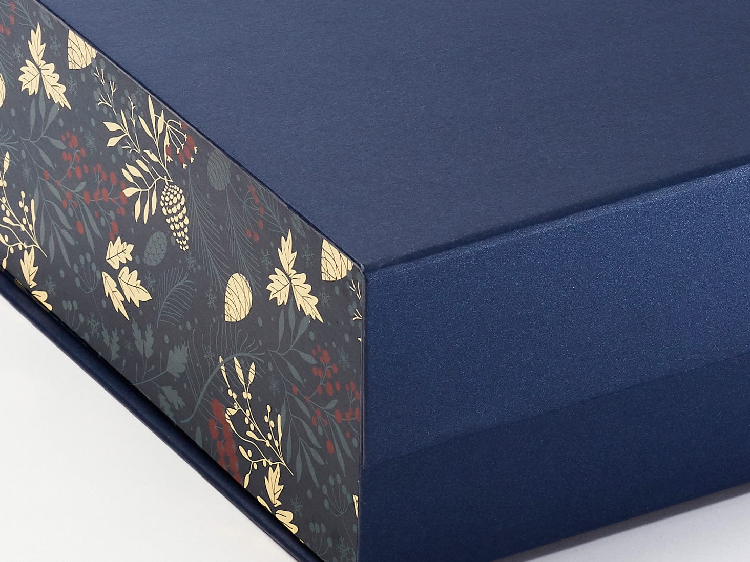 Navy Blue A5 Deep Gift Box with changeable ribbon