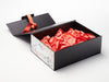 Black A4 Deep No Magnet Gift Box With Aromatics FAB Sides® and Terracotta Tissue