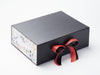 Black A4 Deep No Magnet Gift Box with Aromatics FAB Sides® and Terracotta Ribbon