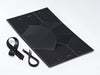 Sample Medium Black BoxBag®  Supplied Flat with Ribbon and Rope Handles