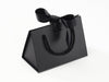 Small Black BoxBag® With Supplied Black Grosgrain Ribbon and Rope Handles