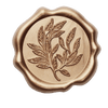 Copper Wax Seal Featuring Leaf Sprig Design