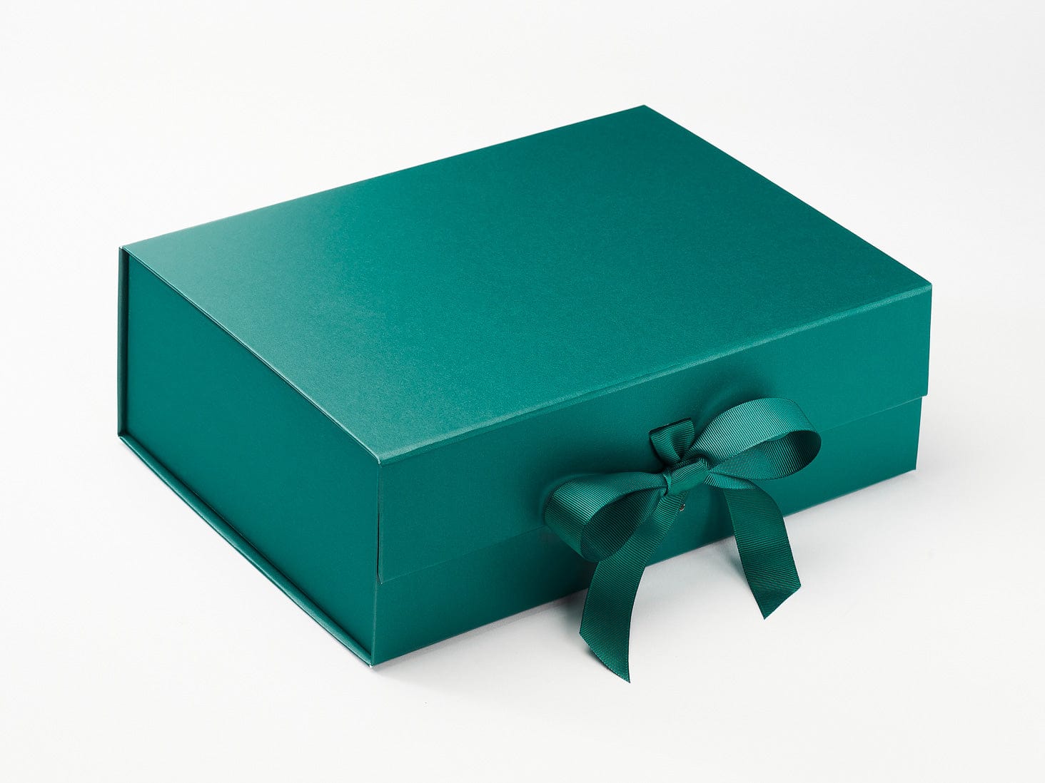 Forest Green A4 Deep Gift Box with Changeable Ribbon