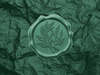 Hunter Green Tissue with Forest Green Wax Seal