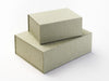 Sage Green Linen No Magnet A5 Deep and A4 Deep Gift Boxes