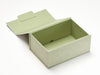 Sample Sage Green Linen No Magnets Gift Box Assembled Open