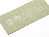 Sage Green Linen Fabric FAB Sides®  with Clear Foil Custom Logo