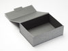 Sample Grey Linen A4 Deep No Magnets Gift Box Assembled Open