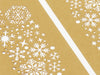 Gold Snowflakes FAB Sides® Decorative Side Panels Close Up