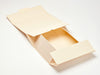 Sample Hessian Linen A4 Deep No Magnets Gift Box Partly Assembled