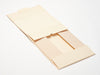 Sample Hessian Linen A4 Deep Gift Box No Ribbon Open Flat