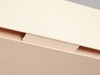 Hessian Linen Gift Box Closing Tab Detail