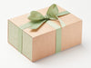 Sage Green Linen FAB Sides® Featured on Natural Kraft Gift Box with Spring Moss Ribbon