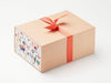 Natural Kraft No Magnets Gift Box with Mexican Mix FAB Sides® and Terracotta Ribbon