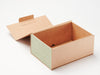 Sage Green Linen FAB Sides® Featured on Natural Kraft Gift Box