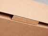 Natural Kraft No Magnets Gift Box Front Closure Tab