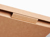 Natural Kraft A5 Shallow No Magnet Gift Box Closure Tab