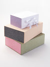 Hessian Linen Gift Box Featuring Grey Linen FAB Sides®