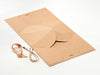 Large Natural Kraft BoxBag®  Supplied Flat with Ribbon and Rope Handles