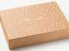 Natural Kraft A5 Shallow Gift Box with 1 Colour Screen Printed Design