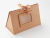 Natural Kraft Large BoxBag with Photo Frame Work Well With Buttermilk Ribbon