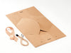 Medium Natural Kraft BoxBag®  Supplied Flat with Ribbon and Rope Handles