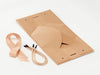 Small Natural Kraft BoxBag™  Supplied Flat with Ribbon and Rope Handles