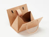 Small Natural Kraft BoxBag™  Partially Assembled