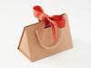 Small Natural Kraft BoxBag™  Featured with Terracotta Ribbon