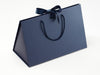 Navy Blue Large BoxBag. Ideal with Claret Tissue Paper