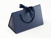 Navy Blue Medium BoxBag. Ideal with Claret Tissue