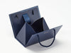 Small Navy Blue BoxBag™  Partially Assembled