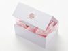 Powder Pink Tissue Paper in A5 Deep No Magnet Gift Box with Pale Pink Wax Seal