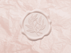 Pale Pink Wax Seal Featured with Pale Pink Tissue Paper