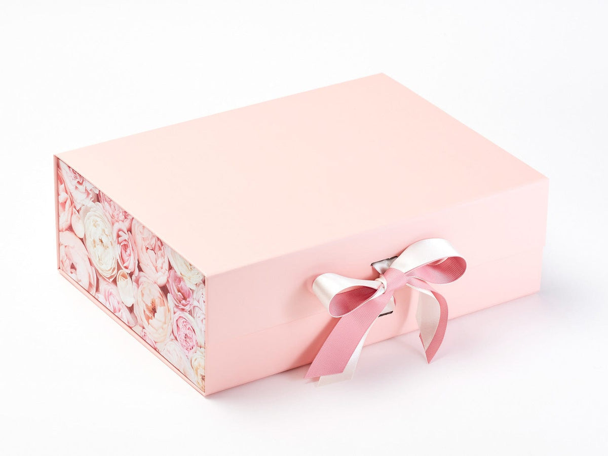 Rose Gold Medium Gift Boxes with changeable ribbon