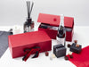 Red Double Bottle Gift Box Featuring Red Wax Seal and Black Double Ribbon