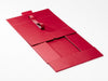 Red Double Bottle Box Supplied Flat