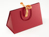 Red Large BoxBag with Gold Sparkle Ribbon. Ideal with Gold Tissue Paper